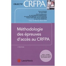 methodologie des epreuves d acces au crfpa