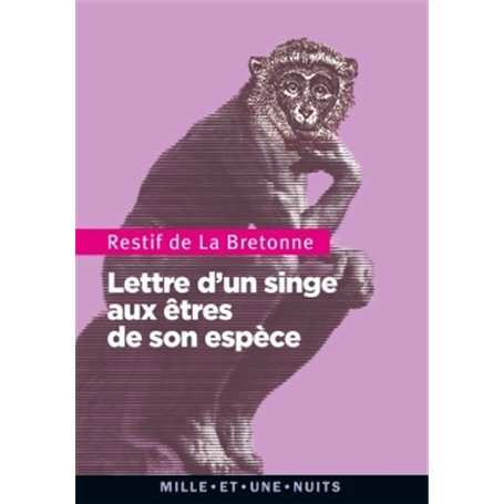 Lettre d'un singe aux êtres de son espèce