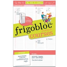 Frigobloc Liste des courses de la semaine