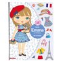 Minimiki - Cahier de stickers - Habille Emma en France - Nouvelle édition