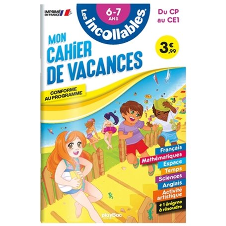 Les incollables - Cahier de vacances - Du CP au CE1 - 6-7 ans