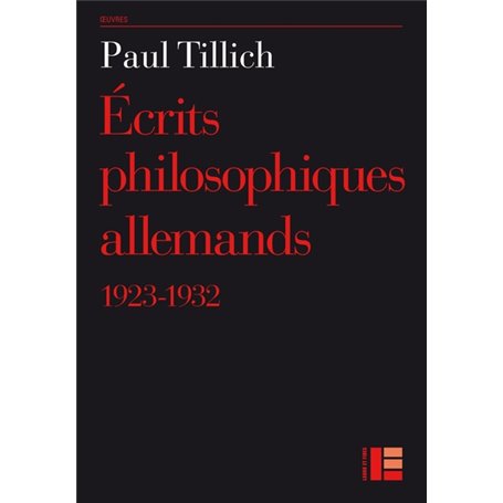 Ecrits philosophiques allemands