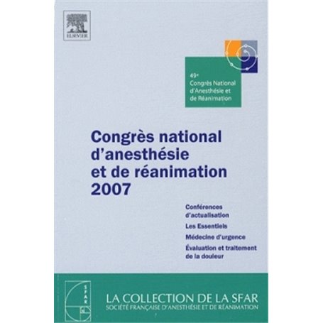 Congrès national d'anesthésie et de réanimation 2007