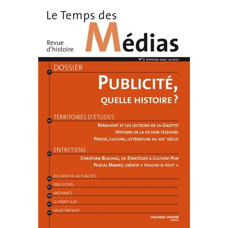 Le Temps des médias n° 2