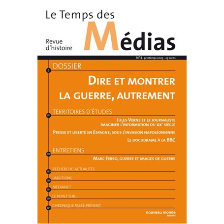 Le Temps des médias n° 4