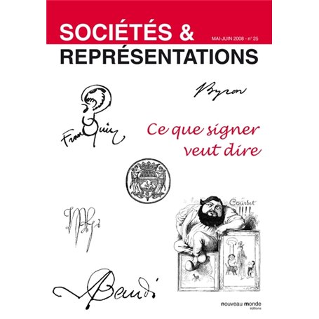 Sociétés et Représentations n° 25