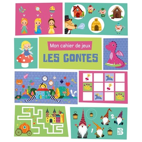 Mon cahier de jeux: Les contes