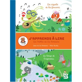 J'apprends à lire - Fables de La Fontaine: Le loup et l'agneau /  La cigale et la fourmi