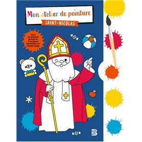 Mon Saint Nicolas magique, livre avec pinceau