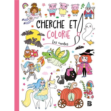 Cherche et colorie - Les contes