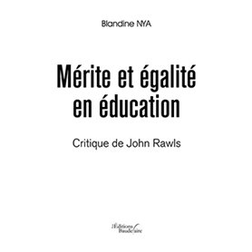 Mérite et égalité en éducation - Critique de John Rawls