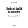 Mérite et égalité en éducation - Critique de John Rawls