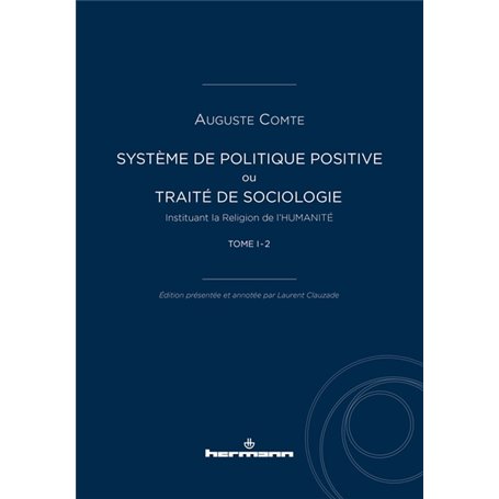 Système de politique positive, tome I - 2