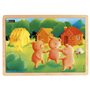 Puzzle bois 3 petits cochons 9 pièces