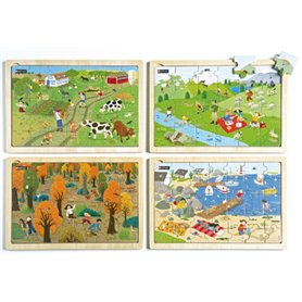 Puzzles en bois La Nature