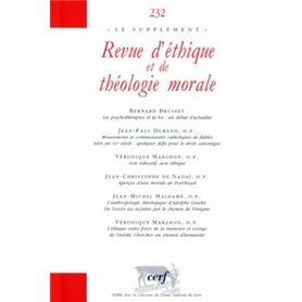 Revue d'éthique et de théologie morale 232