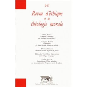 Revue d'éthique et de théologie morale numéro 247