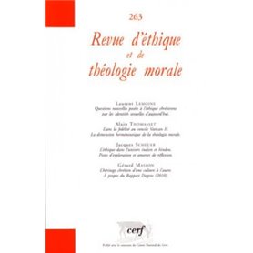 Revue d'éthique et de théologie morale 263