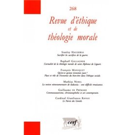 Revue d'éthique et de théologie morale 268