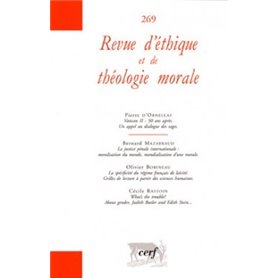 Revue d'éthique et de théologie morale 269