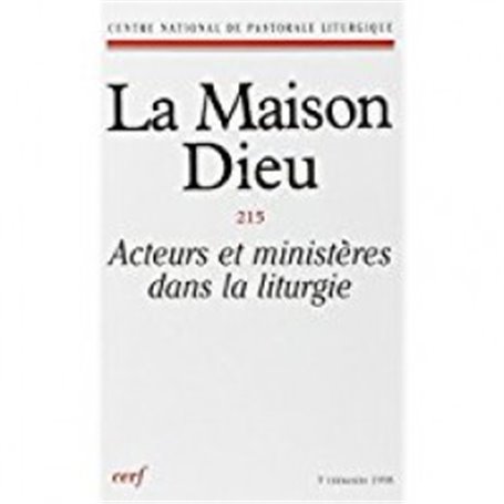 Maison-Dieu 215 - Acteurs ministères