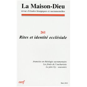 Maison-Dieu 261 - Rites et identité ecclésiale