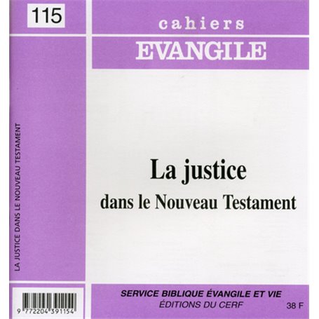 CE-115. La justice dans le Nouveau Testament