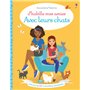 J'habille mes amies Avec leurs chats - Autocollants Usborne