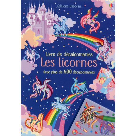 Les licornes - Livre de décalcomanies