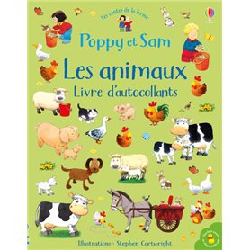Poppy et Sam - Les animaux - Livre d'autocollants