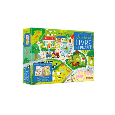 Coffret A la ferme (Livre et puzzle)