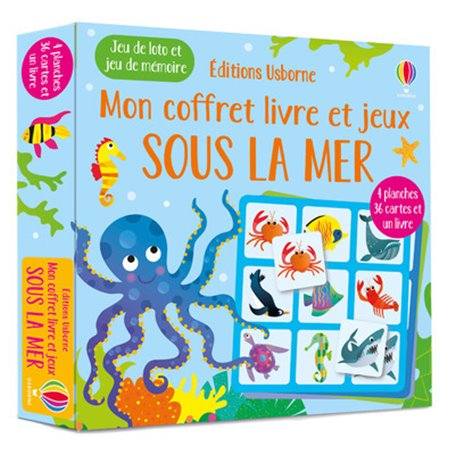 Sous la mer - Mon coffret livre et jeux