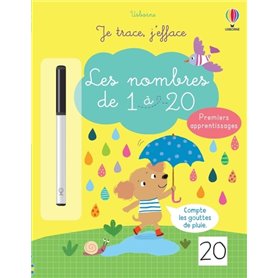 Les nombres de 1 à 20 - Je trace, j'efface Premiers apprentissages