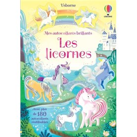 Les licornes - Mes autocollants brillants