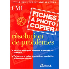 Résolution de problèmes CM1 2001 Fiches à photocopier