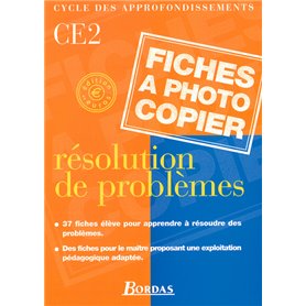Résolutions de problèmes CE2 2001 Fiches à photocopier