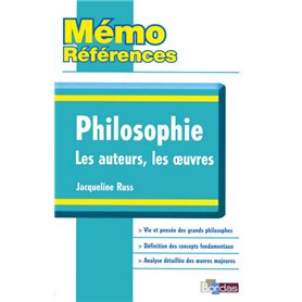 Mémo Références - Philosophie Les auteurs, Les oeuvres