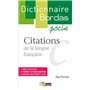 Dictionnaire poche Citations de la langue française