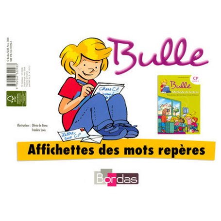 Bulle Méthode de lecture CP 2008 Affichettes de mots repères