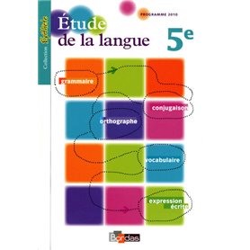 Épithète Étude de la langue 5e 2010 Manuel de l'élève