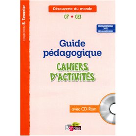 Tavernier Découverte du monde CP CE1 2013 Guide pédagogique des Cahier avec CD-Rom