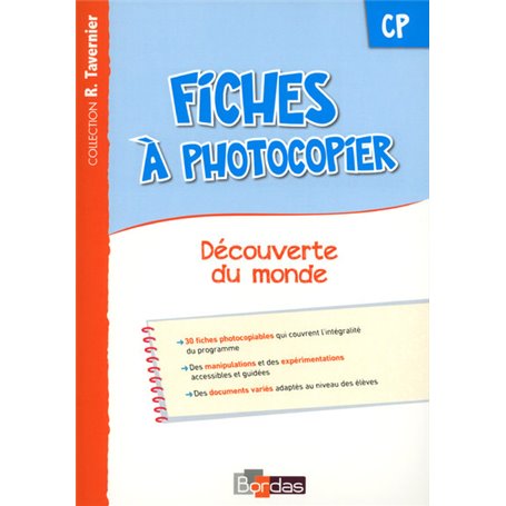 Tavernier Découverte du monde CP 2015 Fiches à photocopier