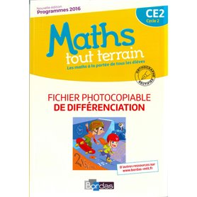 Maths tout terrain CE2 2016 Fichier photocopiable de différenciation