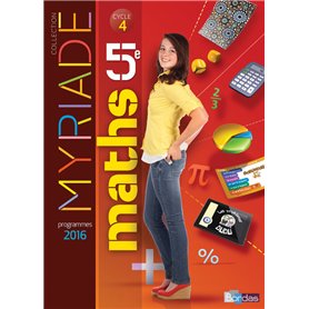 Myriade Mathématiques 5e 2016 Manuel élève