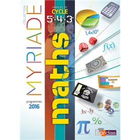 Myriade Mathématiques Cycle 4 2016 Manuel élève