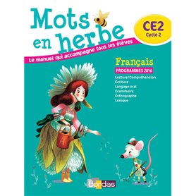 Mots en herbe français CE2 2016 Manuel élève