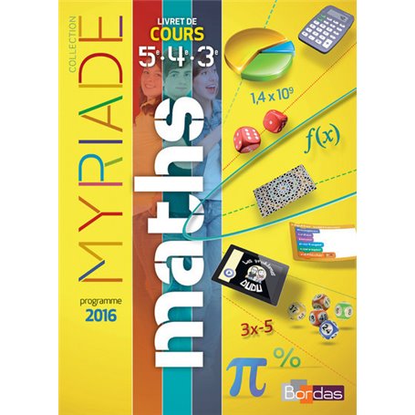 Myriade Mathématiques Cycle 4 2016 Livret de cours élève