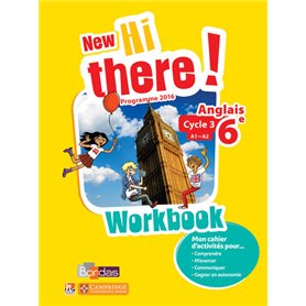 New Hi there ! Anglais 6ème 2017 Workbook élève