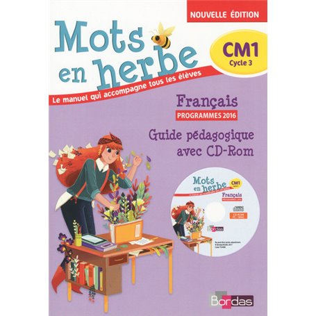 Mots en herbe Français CM1 2017 Livre du Maître avec CD-Rom