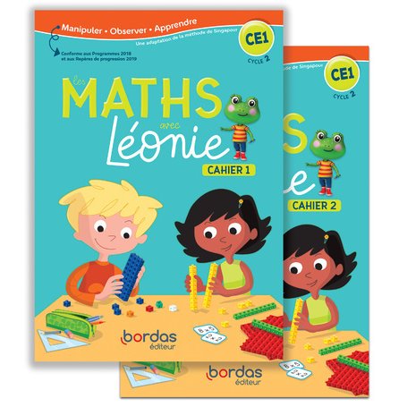 Les Maths avec Léonie CE1 2020 Cahiers de l'élève 1 et 2 sous film